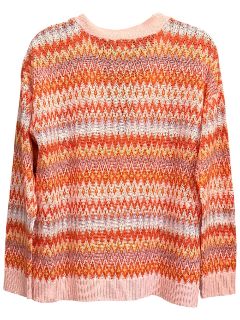 Venus Fair Isle Cardigan - Peach Dust size Large - Picture 5 of 7